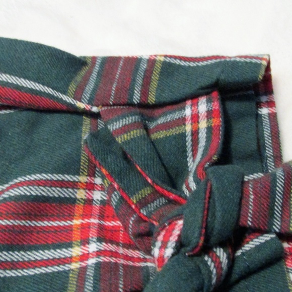 Sale ! Green Plaid Print Pants - Picture 6 of 7